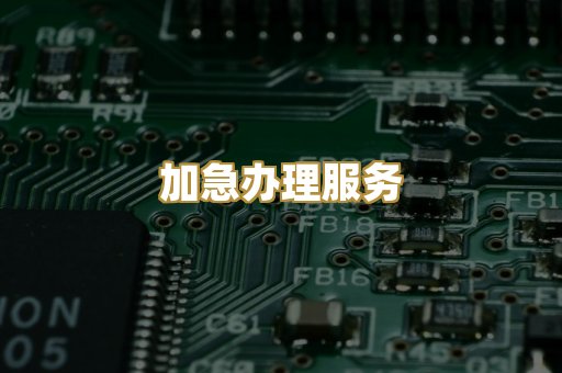 加急办理服务